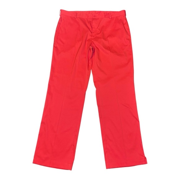 Nike Dri-FIT Orange/Coral Men's Golf Pants Size 40x32 Quick Dry Polyester - Picture 1 of 11